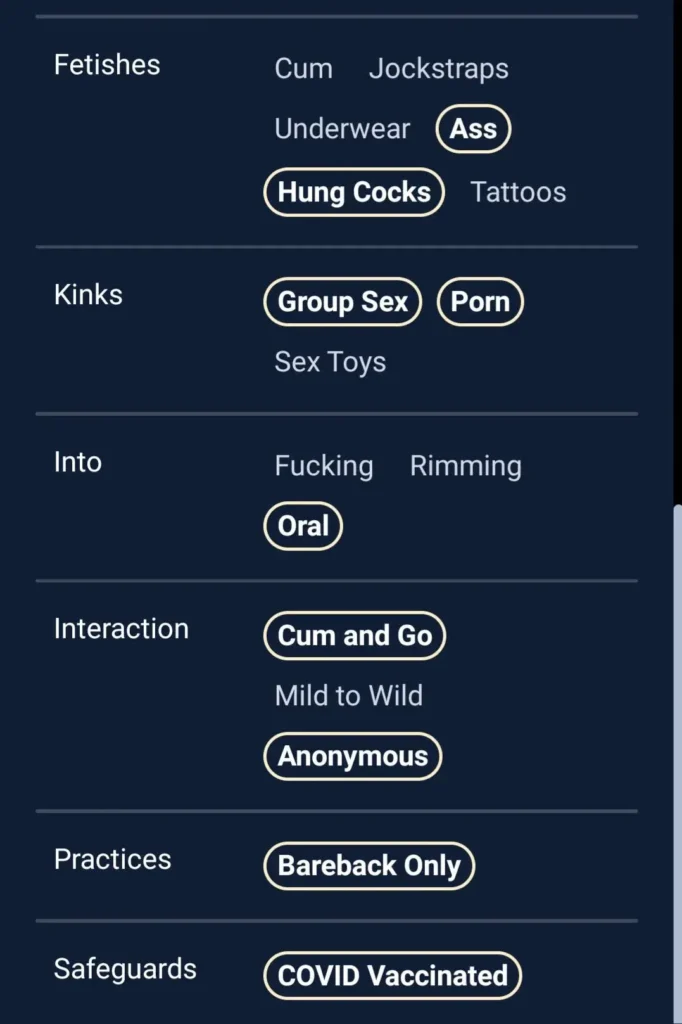 Complete List of Sniffies Symbols and Icons